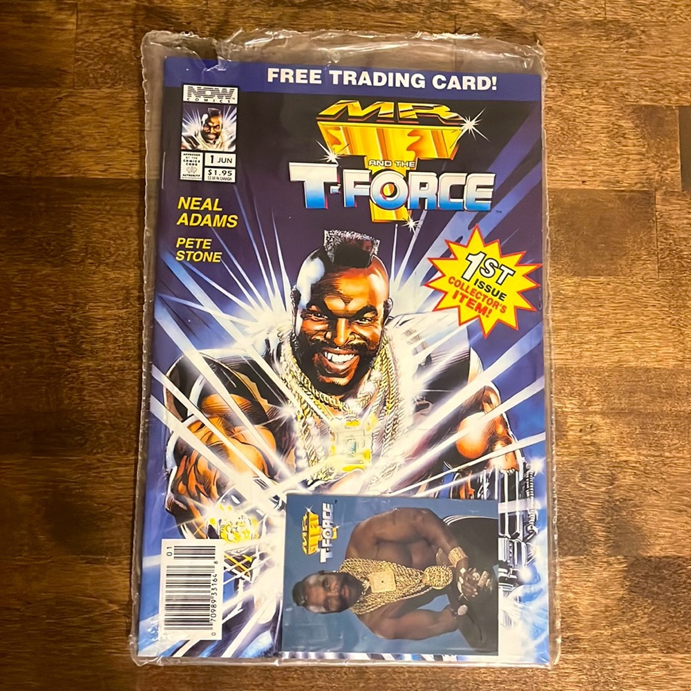 Mr T and the T-Force 1st Issue Comic Book with Trading Card